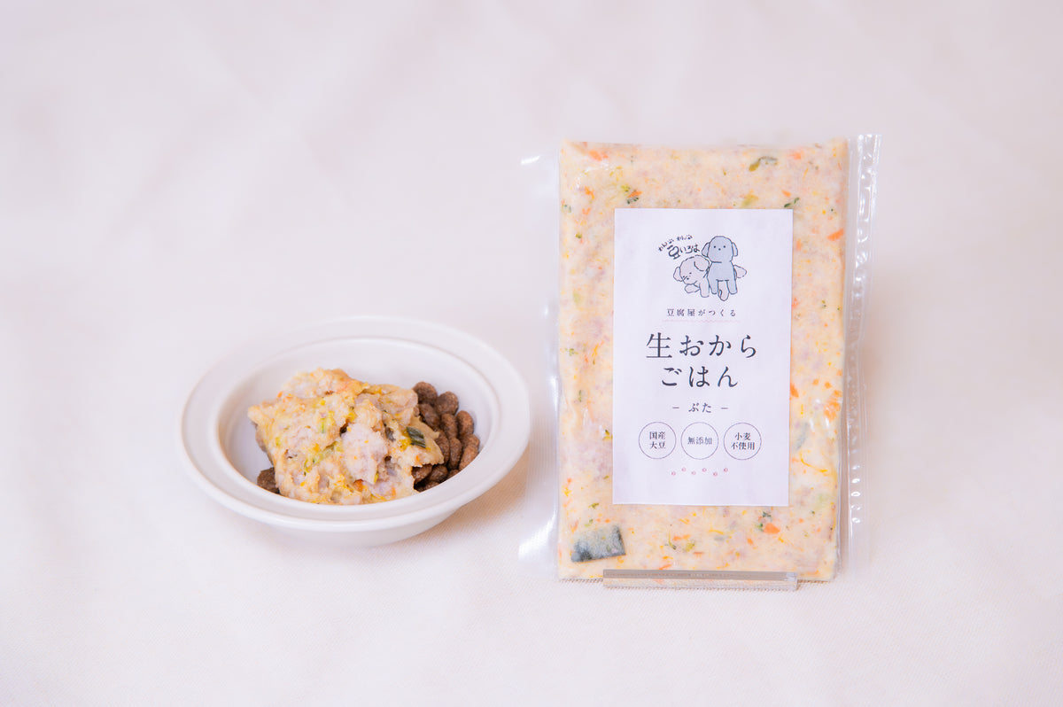 【1箱:9袋入】食いつきのいい生おからトッピングフード（ぶた）
