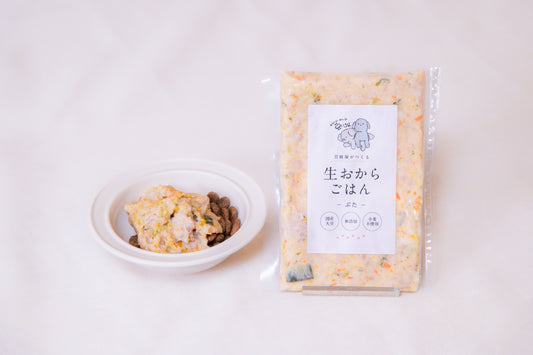 【1箱:9袋入】食いつきのいい生おからトッピングフード（ぶた）